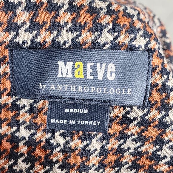 Maeve Houndstooth Collegiate Knit Stretch Wrap Style Blazer - Picture 5 of 6